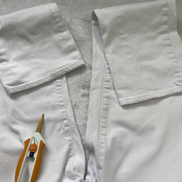 Kut From The Kloth Catherine Boyfriend Jeans Women's Size 14 White Cotton Denim - Picture 8 of 14